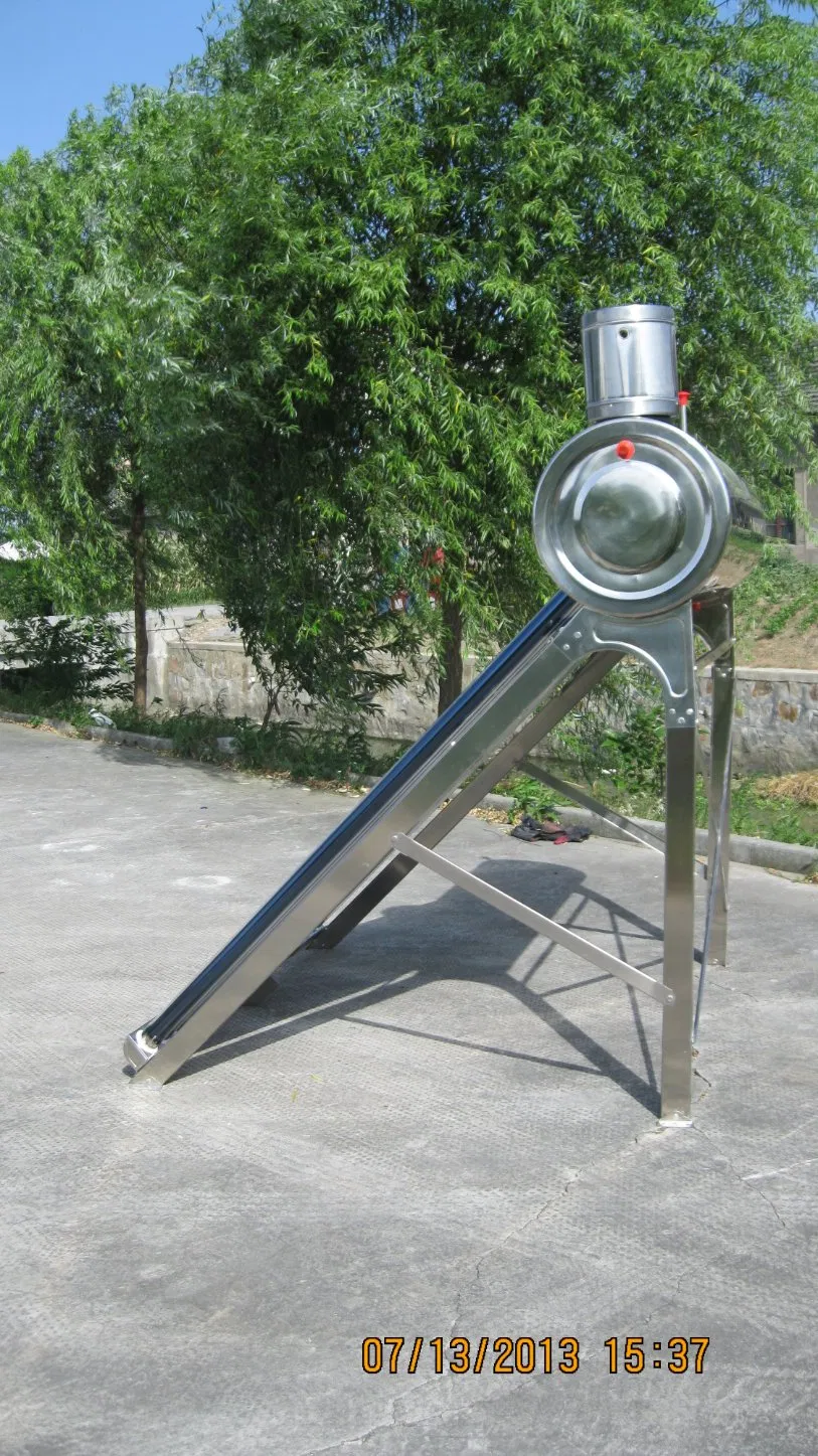 Two Tank Unpressurized Evacuated Tube Solar Water Heater
