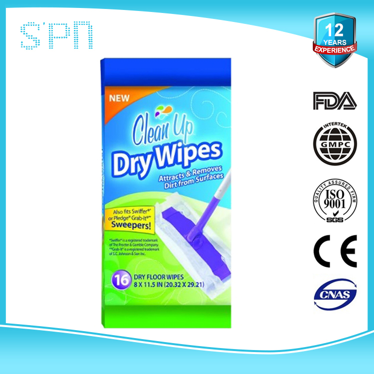 Special Nonwovens Glass & Surface pH Balanced Disinfectant Soft Economic Household Cleaning Cloth Dry Duster Floor Wipes