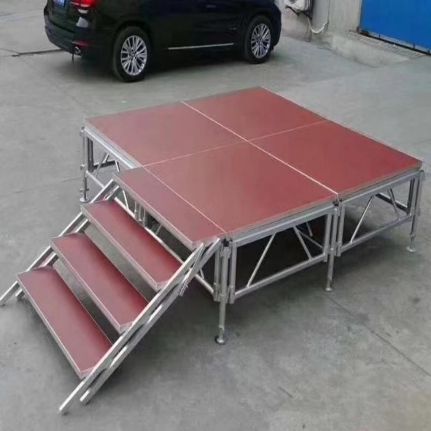 Hot Sale Adjustable Customized Durable Mobile Aluminum Stage with Truss Event Party DJ Concert Stage with Roof and Wings