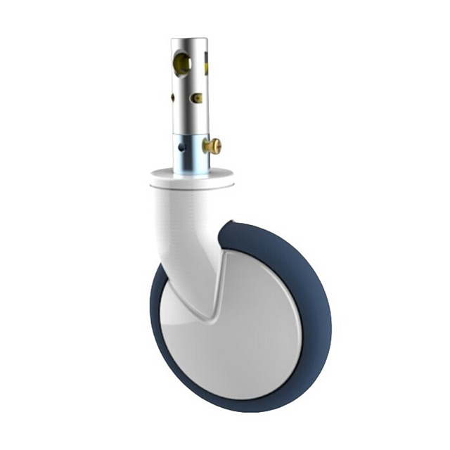 Medical Hospital Bed Swivel Caster with Low Noise and High Bear Capacity, TPU Large Wheels for Medical Facilities and Instruments with Low Attrition and Noise