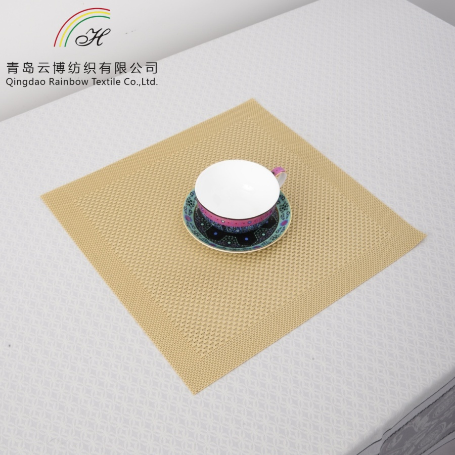 Cheap Price Square Custom Printed PVC Placemat for Famliy Restaurant Table