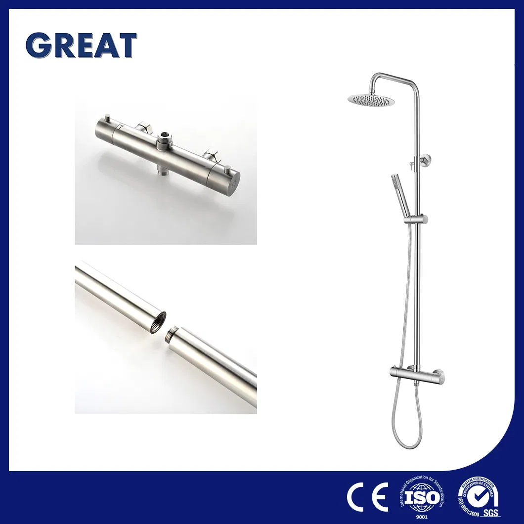 Great 12inch LED Rain Shower Faucet OEM Customized Moorefield Shower Column China GLS4926 Wall Mounted Shower Column European Column Shower Manufacturers