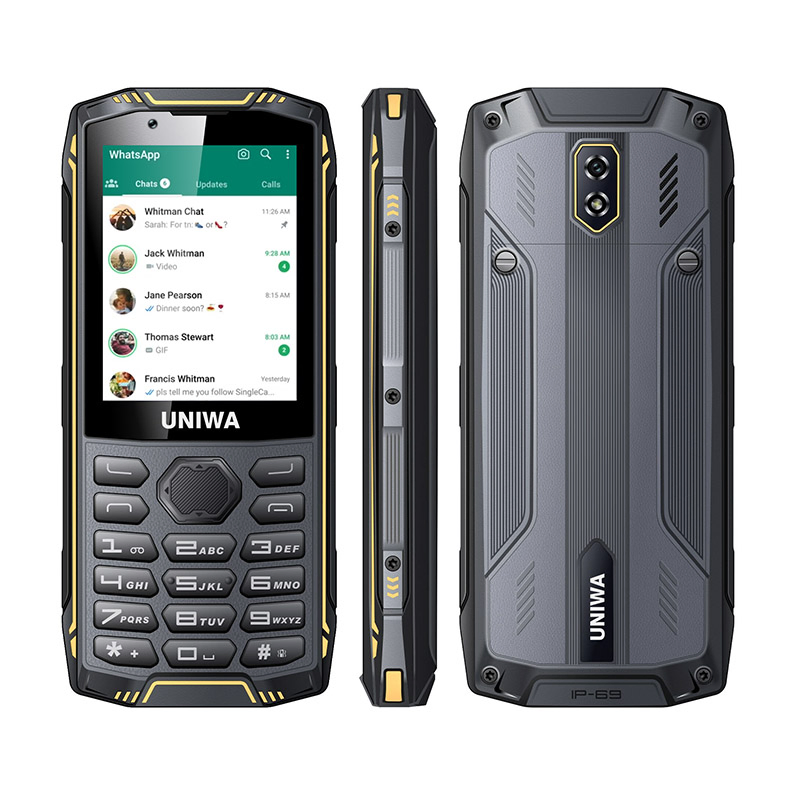 Защищённый смартфон Uniwa A2803 с клавиатурой, Android 11, IP68