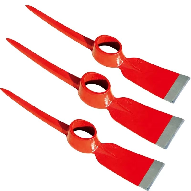 Factory Priced Finely Processed Industrial DIY Forged Railway Steel Pickaxe