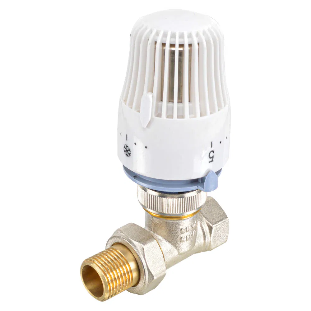 Bsp Thread Adjustable House Heating Forged Brass Thermostatic Radiator Valve