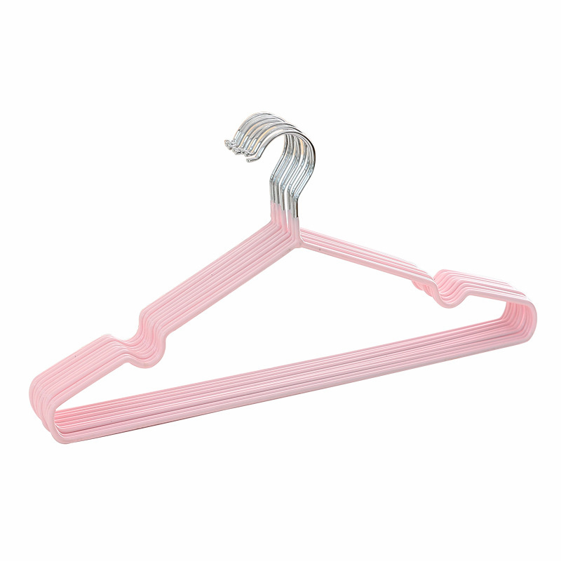 Household Children's Adult Clothes Drying Rack Clothes Hangers Wet Dry Dual-Use Plastic Dipped Clothing Hanger