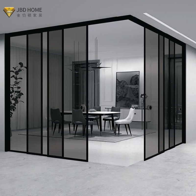 Balcony Indoor Folding Pd Sliding Swing Double Glass Bathroom Aluminum PT Door