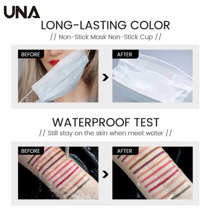 Wholesale Cosmetics Retractable Pink Lipliner Waterproof High Pigment Makeup Lip Liners Custom Private Label