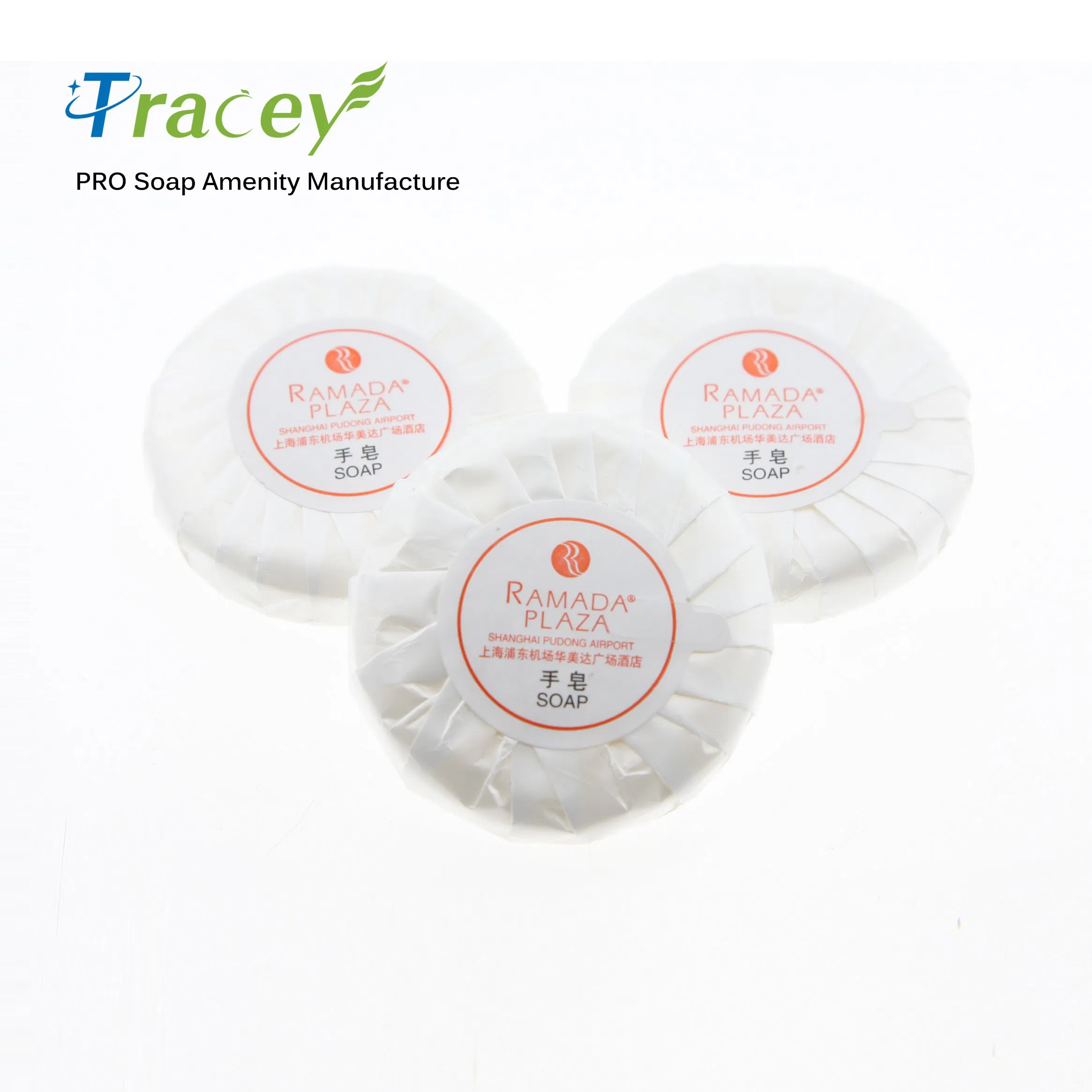 5 Star Hotel Travel Natural Soap Bar Hotel Amenities Bath Body Soap Bar Round with Label