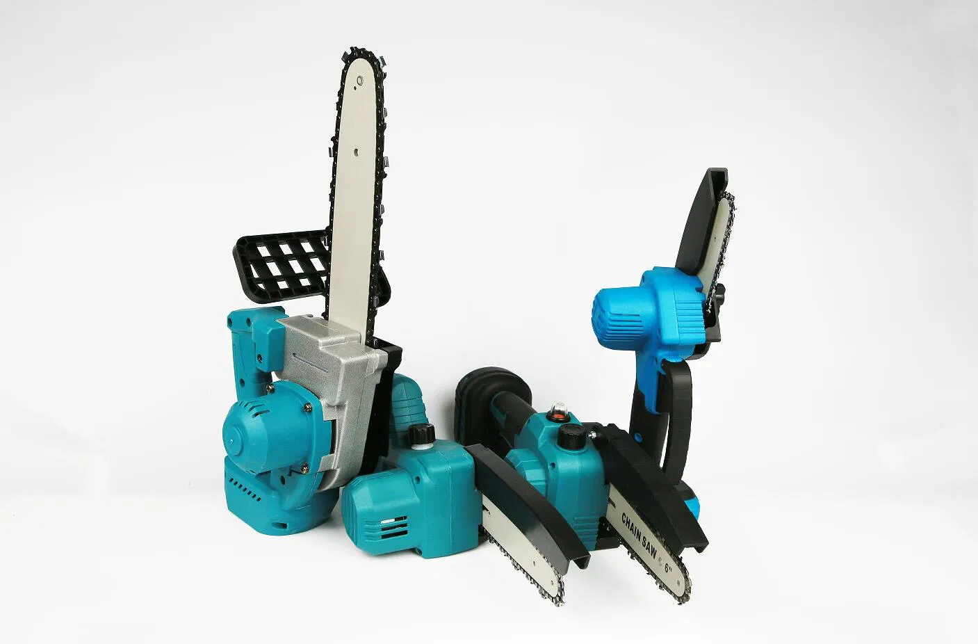 4" Portable Electric Lithium Battery Powered Chain Saw for Wood Cutting