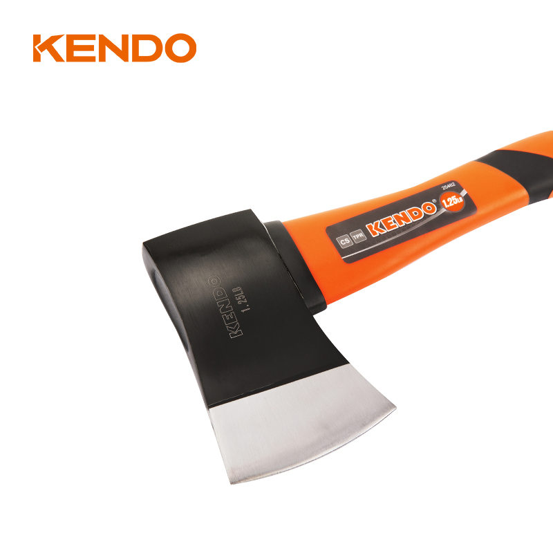 Kendo Hardware Hand Tool Multi Function Tools 565g 1.25lb Camping Hatchet Axe with Fiberglass