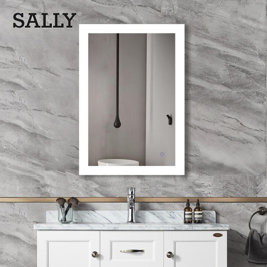 Modern LED Bathroom Mirror with Anti-Fog and Dimming Features