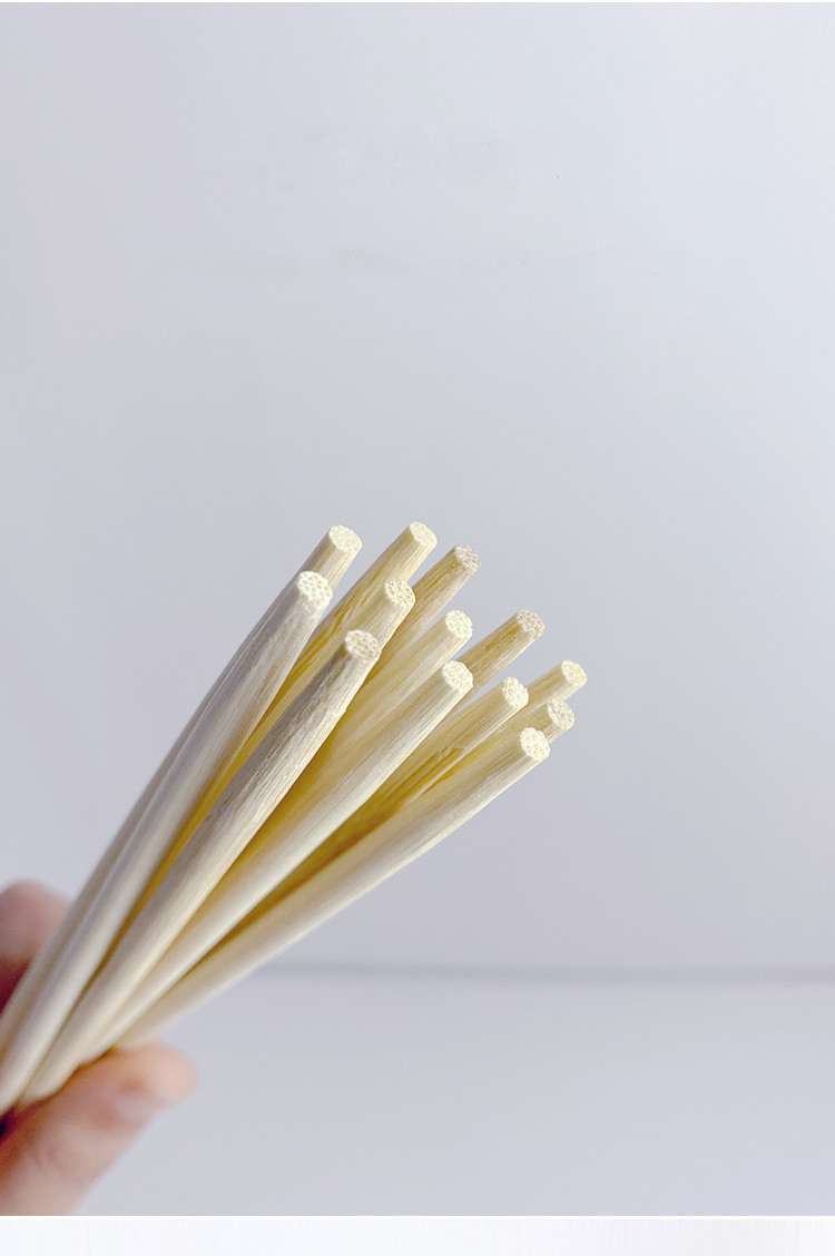 Natural Bamboo Disposable Round Chopsticks with Paper Package
