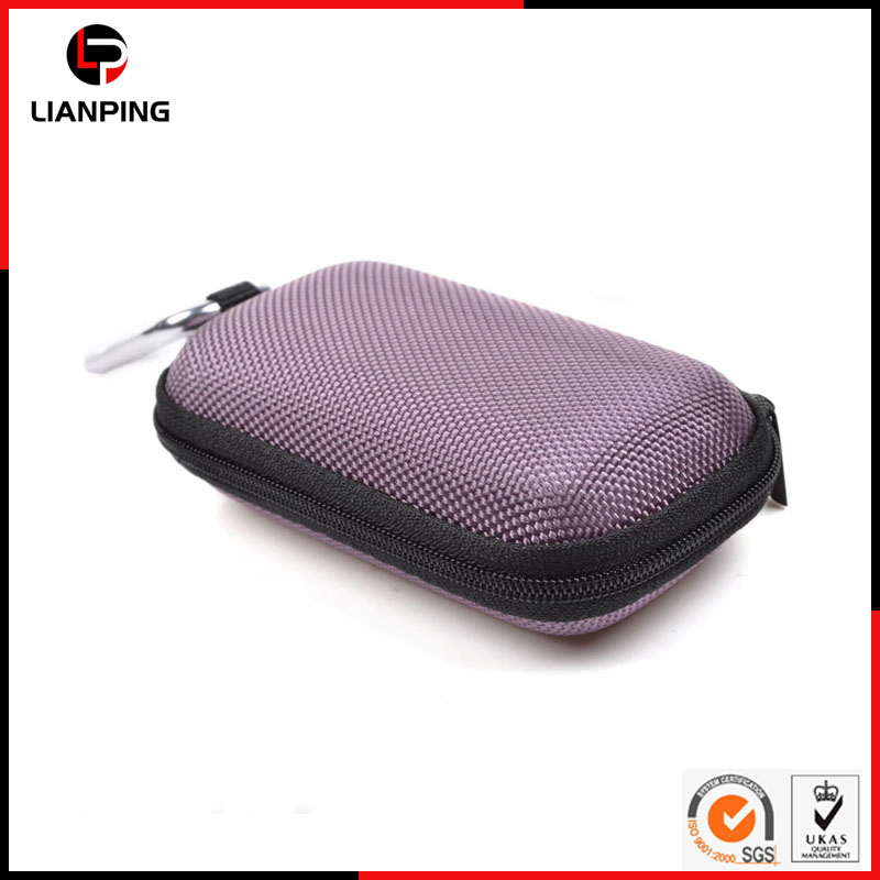 Чехол для наушников EVA ударопрочный с карабином