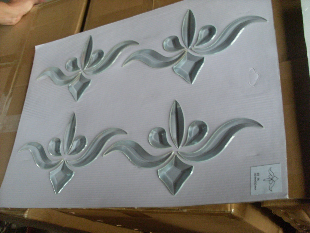 Custom Stained & Clear Beveled Glass Panels - Hand Painted Church Windows, Door Inserts
