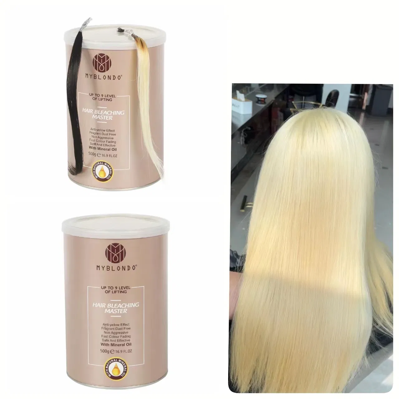 Free Sample Hair Bleach Dye Powder up to 9/10/11 Level Lightening
