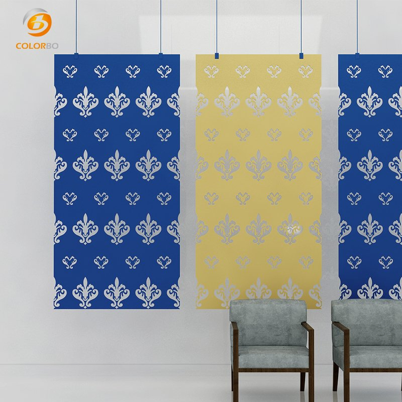 High performance B1 Flame Retardant Space Divider Customized PET Panel Partition screen