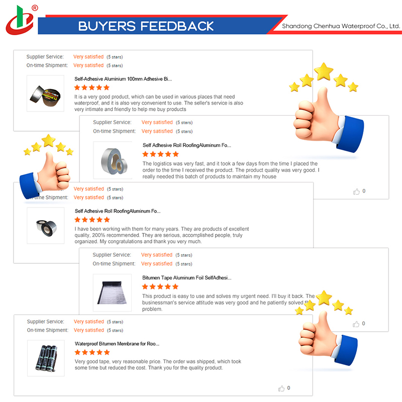 Waterproofing Materials Self Adhesive Aluminum Bitumen Roof Asphalt Flashing Repair Tape