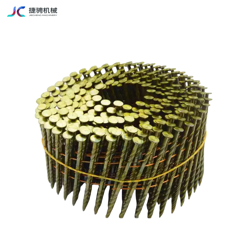 Premium Galvanized Threaded Coil Nails for Pneumatic Tools