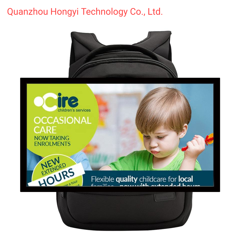 Outdoor LCD Advertising Touch Screen Digital Advertising Display Board Portable Digital Signage Backpack Video Player Machine