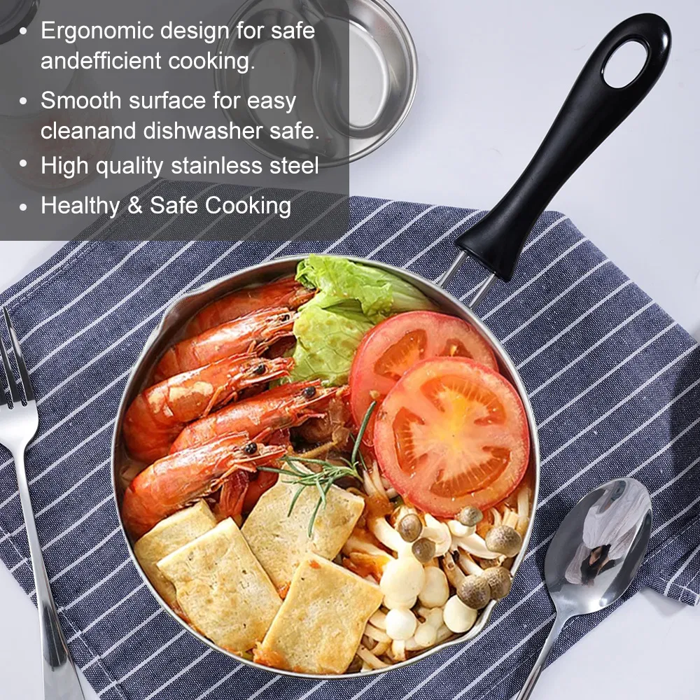 New Design Kitchenware Cooking Set Pans Yukihira Saucepan Stainless Steel Pot