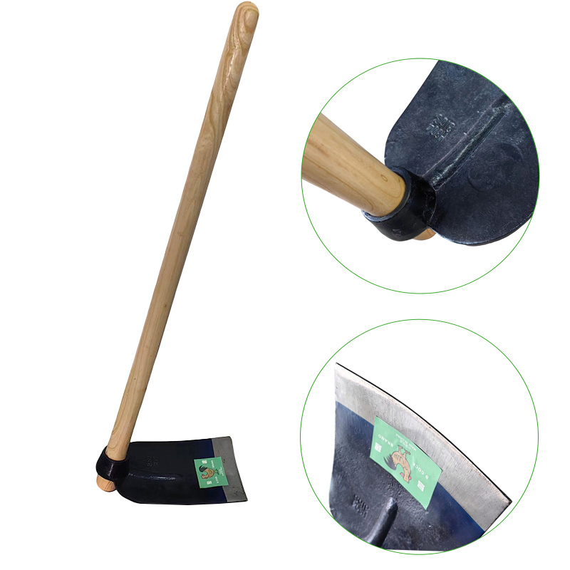 Factory Customized Forged Rail Steel Garden Hoe Farming Tool Weeding Hoe Head