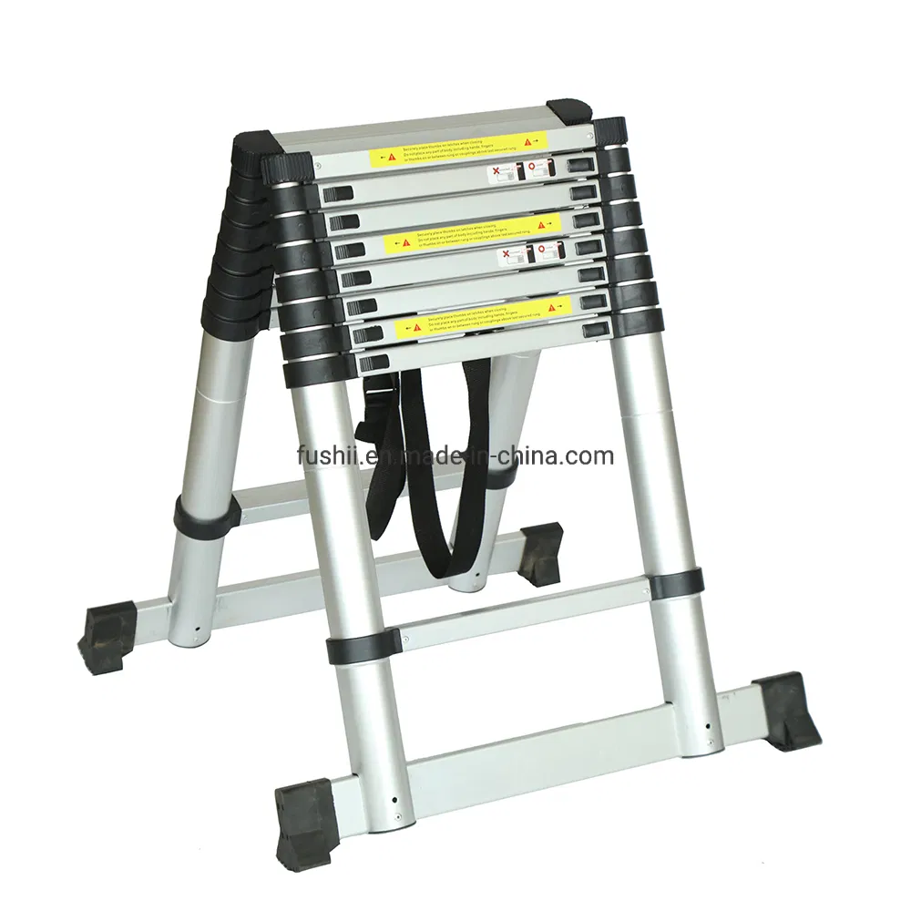 4.4m Folding Extension Aluminum Telescopic Ladder