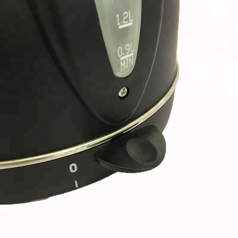 Stainless Steel Electric Kettle with Black Coating Big Size Boiling Pot