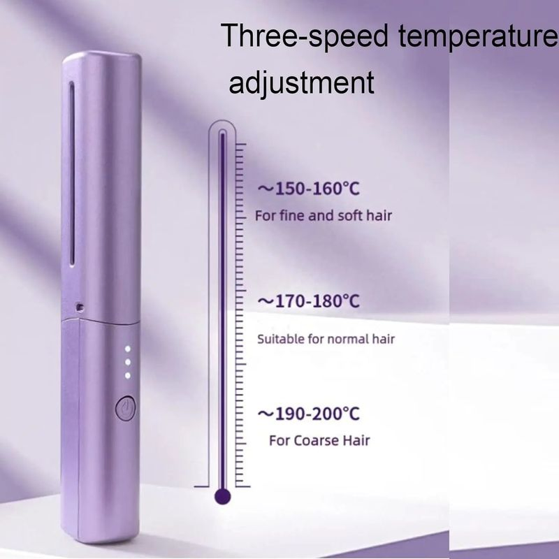 Hot Sale Wireless Professional Straight Hair Comb Brush Styling Curling Comb Lon Tools LED Display USB Hair Straightener