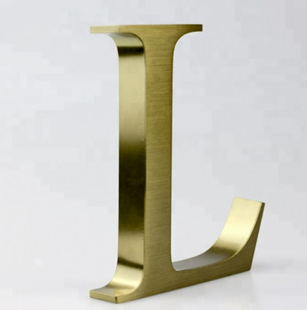 Customized Fabricated Display Stainless Steel Logo Signage for Advertising