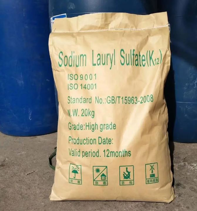 Air Entraining Agent SLS K12 Powder Sodium Lauryl Sulfate and Sodium Dodecyl Sulfate