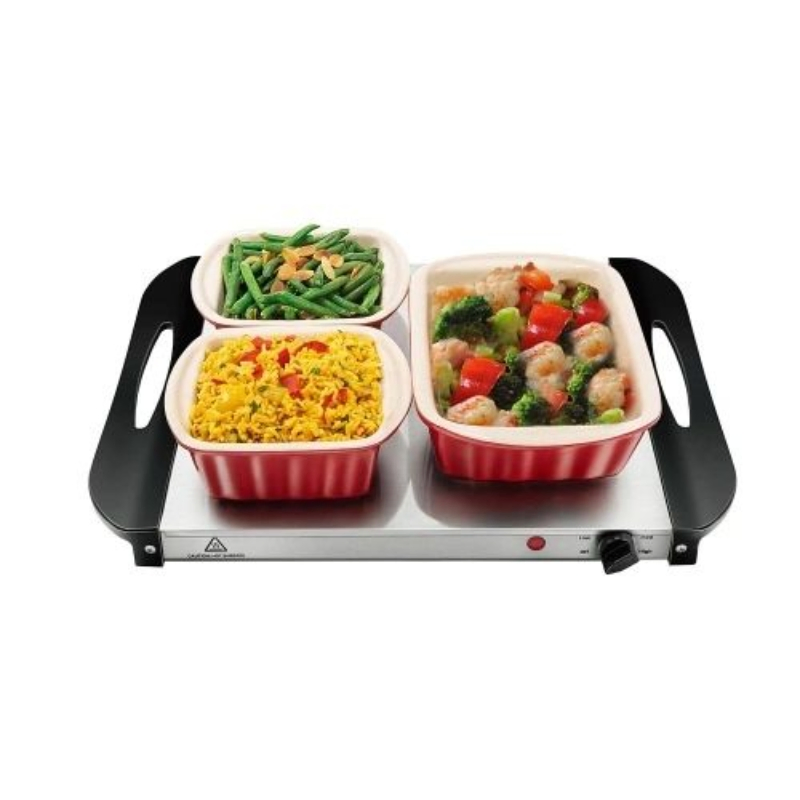 Stainless Steel Buffet Heat Preservation Furnace Electric Heating Buffet Furnace Visual Flip Hotel Buffet Breakfast Set