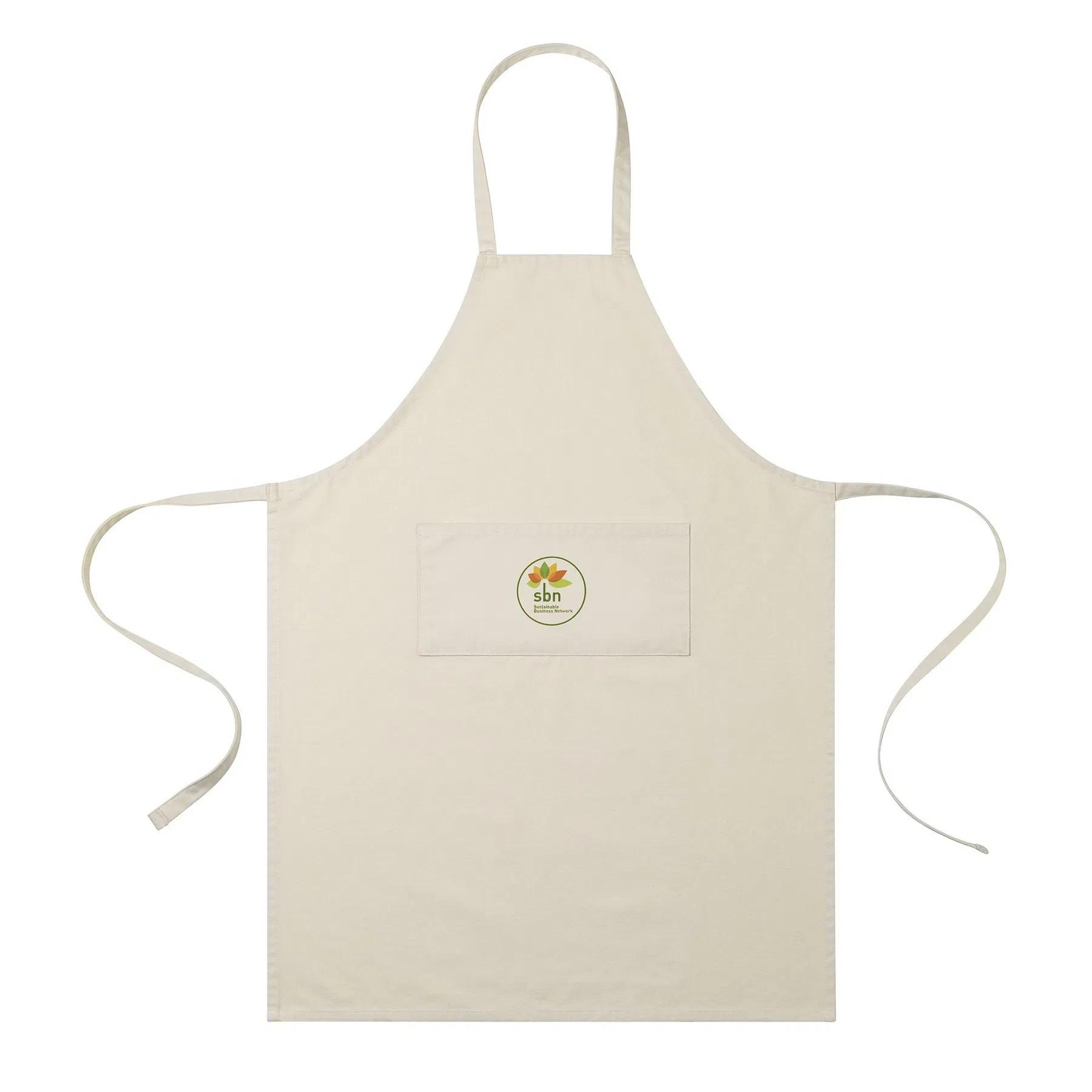 Custom Personalized Logo Print Cotton Home Aprons with Pockets Kitchen Cooking Linen Cotton Apron for Women Men