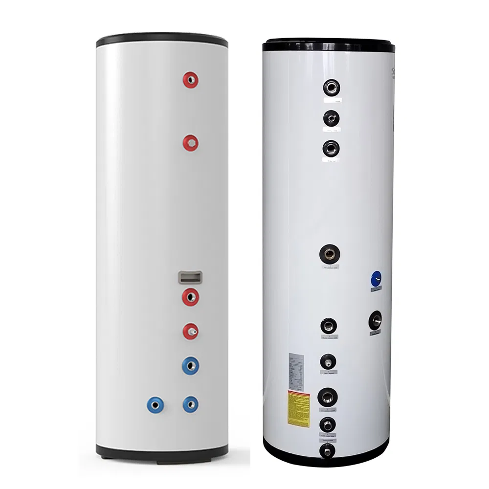 Solarshine 500L 600L 800L 1000L Duplex Stainless Steel SUS 304 Water Buffer Tank for House Heating System Hot Water Tank