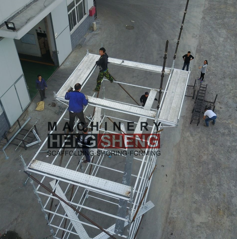 Aluminium Staircase for HS-Cuplock Scaffolding Vertical System Construct