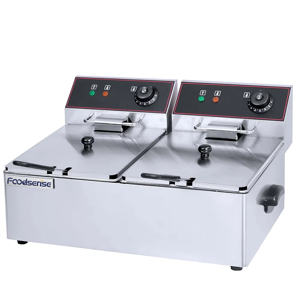 Table Top Commercial Electric 2-Tank Deep Fryer (2-Basket)