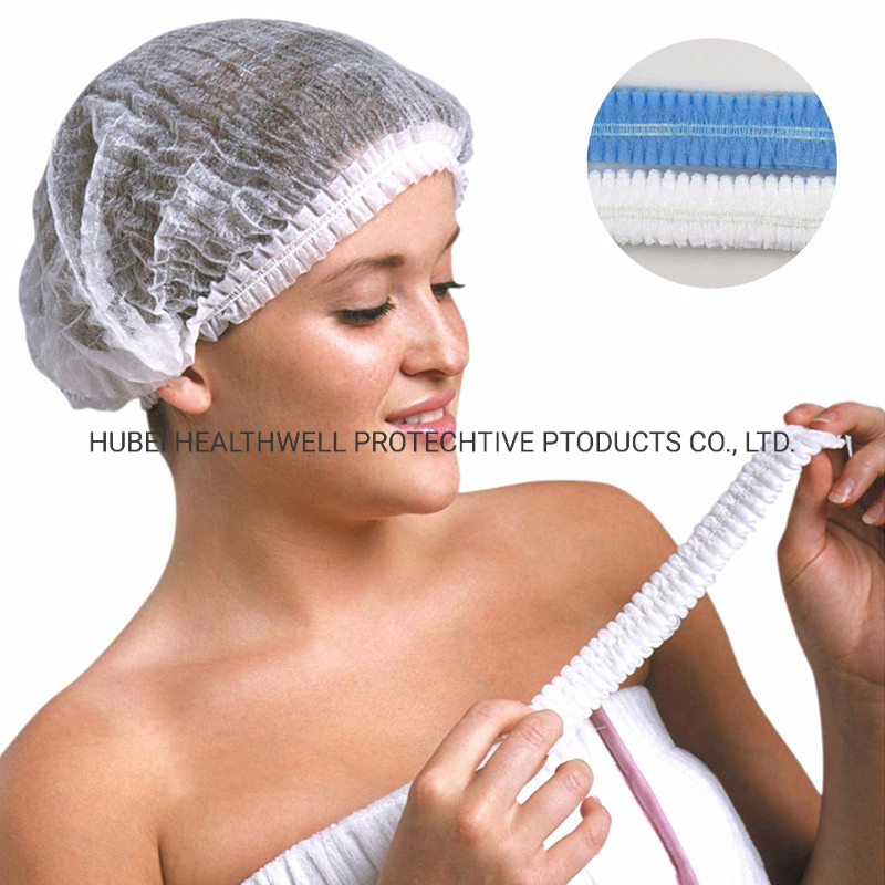 Dustproof Cap Bouffant Disposable Non-Woven Clip Bouffant Cap