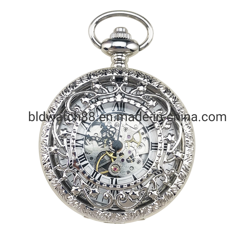 Womens Fashion Necklace Pocket Watch with Japan Movement