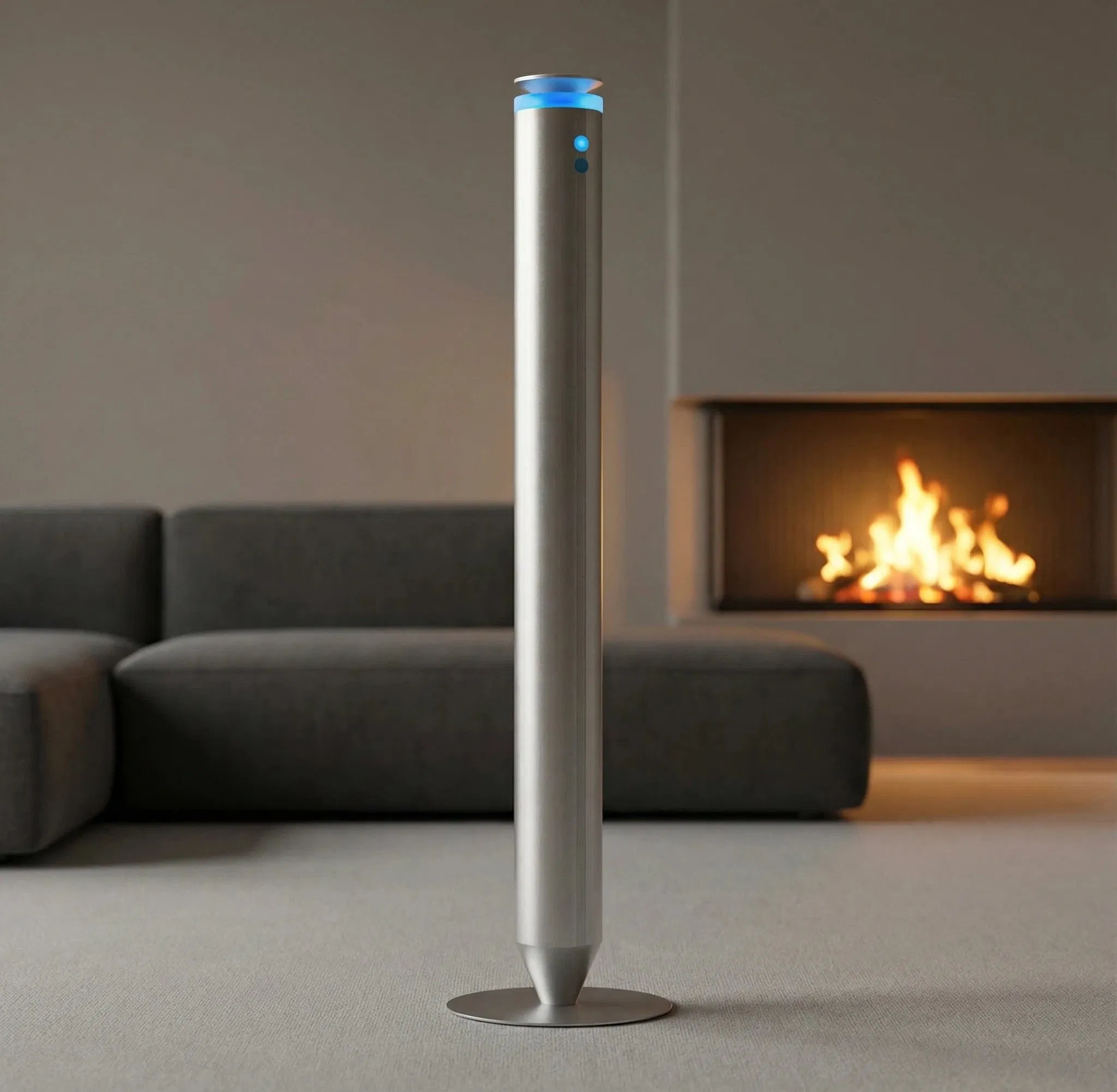 Professional Hotel Lobby Aluminum Floor- Standing Scent Diffuser Commercial Tower Essential Oil Aroma Diffuser Machine