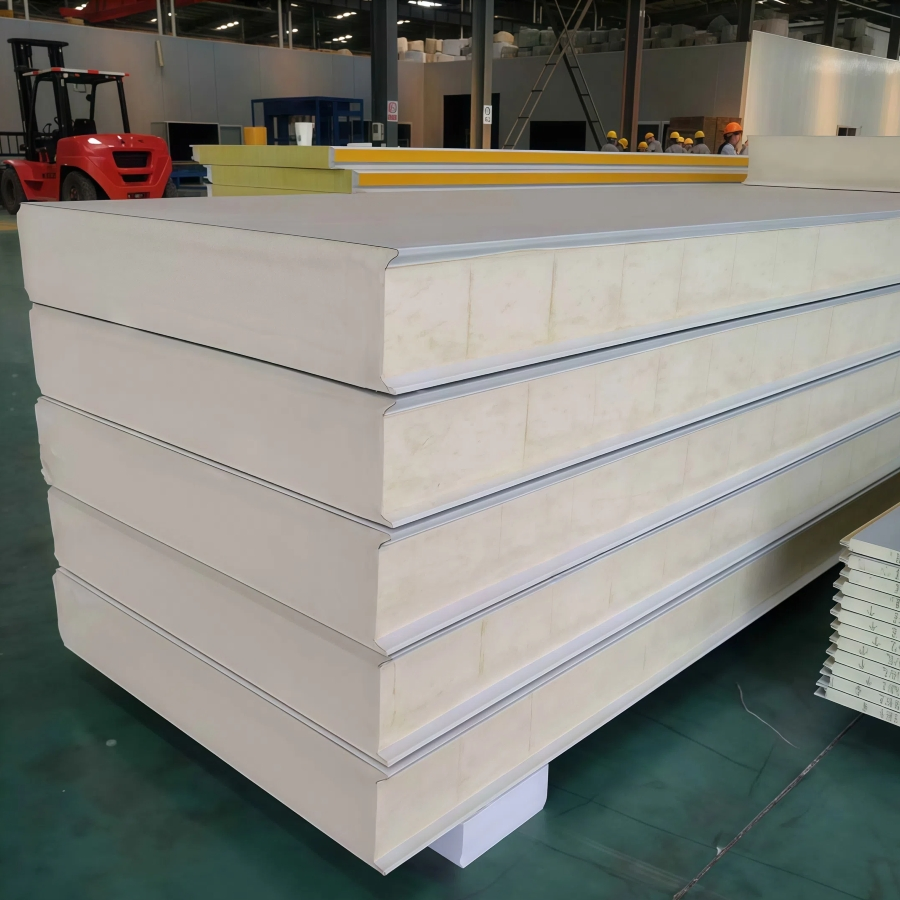 PU Sandwich Panel with Color Steel for Residential Roof Construction