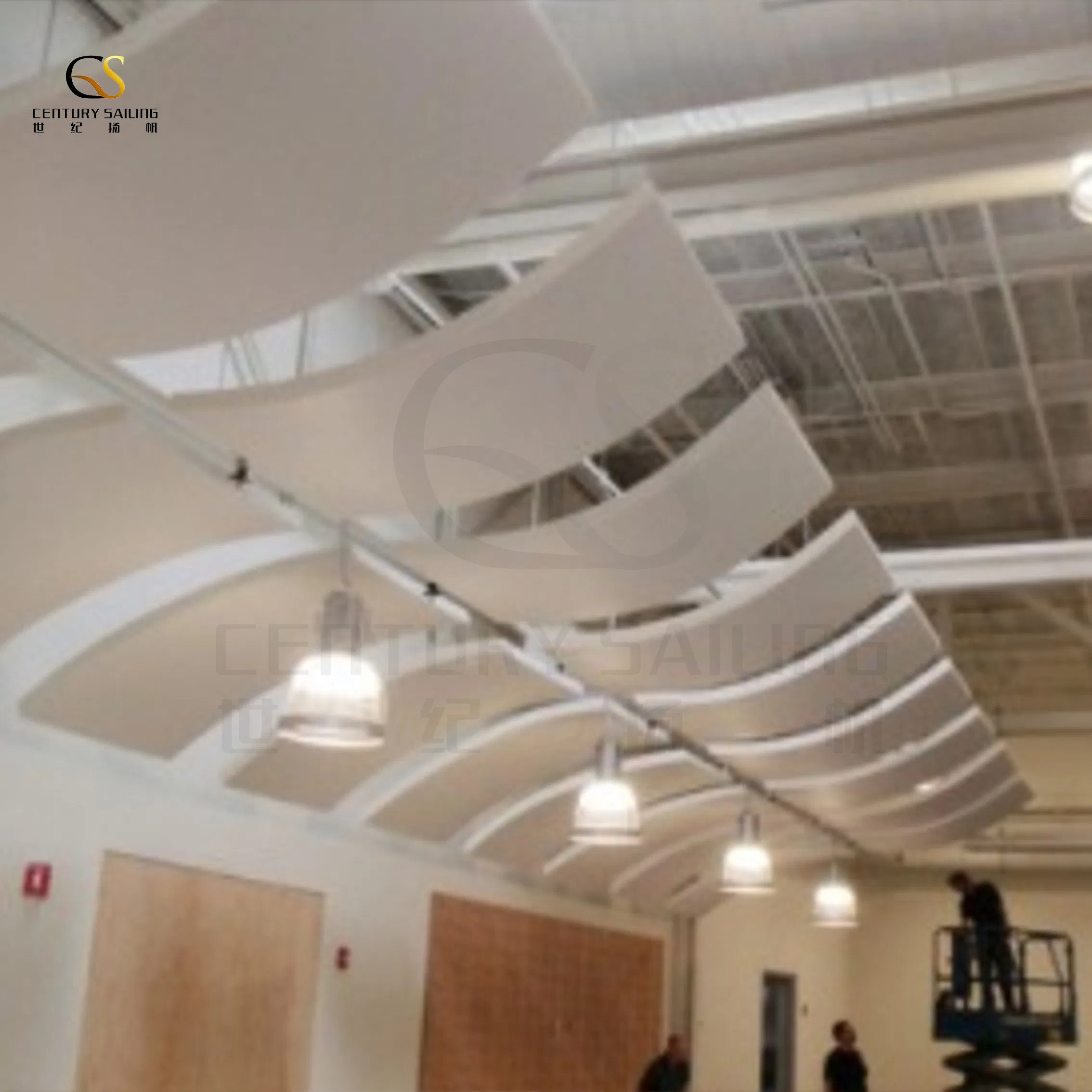 30/40/50mm Thick Wool Fiberglass Sheet Acoustic Ceiling Tiles for Office Decoration