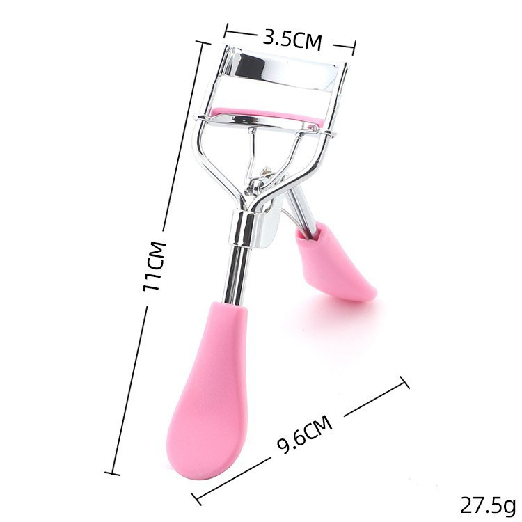 Stainless Steel Dynamic Portable Travel Makeup Lash Eyelash Curler with Plastic Handles