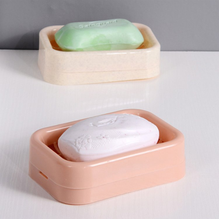 Grid Soap Dish, Double-Layer Drainage Soap Box for Bathroom, Non-Standing Water Plastic Soap Holder, Wholesale Soap Tray, Soap Rack