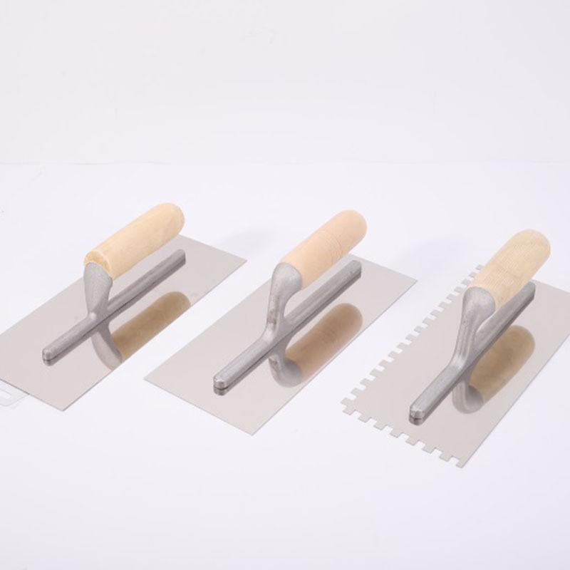 Construction Tools Floor Scraper Wood Handle Carbon Steell Blade Plastering Trowel