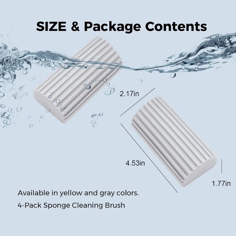 Promotional Factory Wholesale Multiple Repurchase Cheap PVA 4-Pack Damp Cleaning Sponge Duster