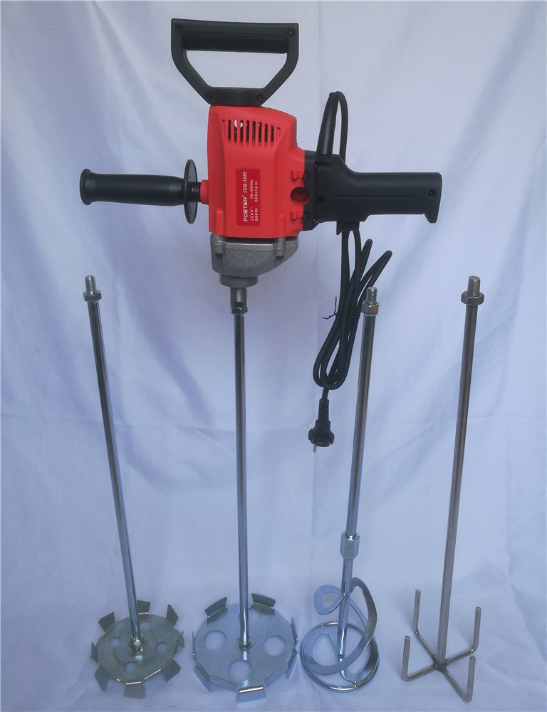 Electric Paint Mixer Plaster Gypsum Stirrer Paddle Mixer