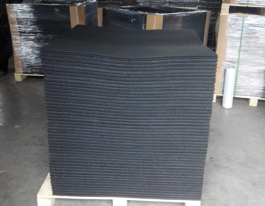 Звукоизоляционные резиновые маты для спортзалов