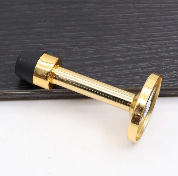 Mdmp-008AG Die-Cast Zinc Door Stop, Satin Gold Finish