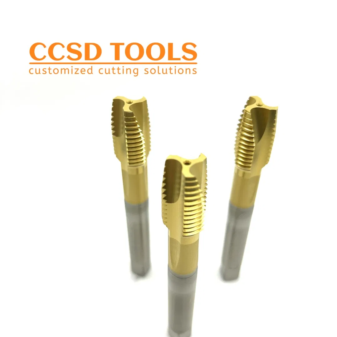 Machine Taps with Hard Coating HSS-E Factory Taps DIN JIS Spiral and Straight Taps High Efficiency