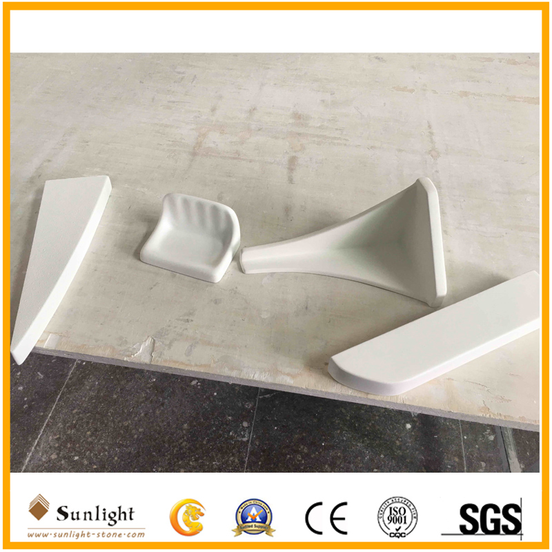Artificial Cultured Marble Bathroom Soap Dish Accessory for Hotel
